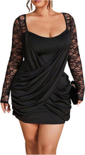 GORGLITTER Women's Plus Size Lace Cocktail Birthday Party Vegas Mini Dress | Plus Size Dresses for Curvy Women, Sweetheart Neckline Dress, Cocktail Formal Date Club Ourtfits